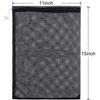Frienda 6 Pieces Mesh Stuff Sack, 11 x 15 Inch Durable Nylon Drawstring Laundry Bag for Rinsing Beach Toys, Seashell Collecting, Mesh Bags for Travel(Black) view 3