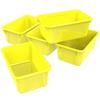 Storex Small Cubby Bin, Yellow view 1