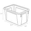 Storex Small Cubby Bin, Green view 3