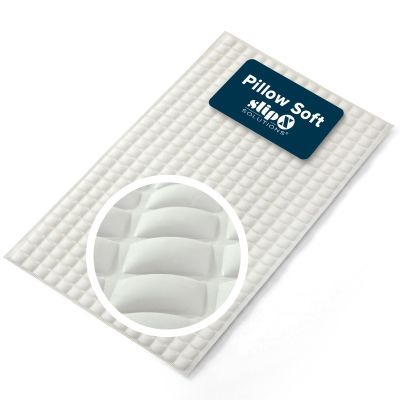 SlipX Solutions Pillow Top Cushioned Bath Mat, Non Slip Comfort Underfoot, 700 Air-Filled Pillows, Soft Shower Mat, Strong Suction Cups, Cream, 27" x 15.5"