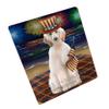 4th of July Independence Day Firework Afghan Hound Dog Large Refrigerator/Dishwasher Magnet RMAG72468 (8.7" x 11.5") view 1