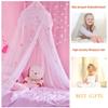 NYDECOR Mosquito Net Bed Canopy Netting Curtains Princess Stars Indoor Outdoor Dome Play Reading Nook Tent for Girls Boys Kids Single Twin Full Queen Size Bed, White view 2