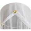NYDECOR Mosquito Net Bed Canopy Netting Curtains Princess Stars Indoor Outdoor Dome Play Reading Nook Tent for Girls Boys Kids Single Twin Full Queen Size Bed, White view 3