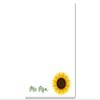 Personalized Yellow Sunflower Notepad 50 Note Sheets | Precious Papers view 1