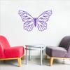 Vinyl Wall Art Decal - Geometric Butterfly Outline - 23" x 36" - Home Decor Sticker Decals - Living Room Bedroom Nursery Playroom (23" x 36", Purple) view 1