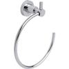 tesa LOXX Hand Towel Ring - No Drill Oval Bath Towel Ring Made of Chrome-Plated Metal, Stainless - Waterproof - Includes Removable Adhesive Solution view 1