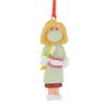 3D Dental Ornaments for Christmas Tree 2025 - Dentist Christmas Ornament - Braces Ornament 2025 Dental Hygienist Ornaments Lost Tooth Fairy Doctor Assistant Medical Orthodontist Green Lab Coat Blonde view 2