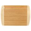 BambooMN Heavy Duty Premium Bamboo Two-Toned Cutting Board w/Hanging Hole - 17.25" x 11.75" x 0.75" - Grooved/Flat - 1 Piece view 1