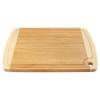 BambooMN Heavy Duty Premium Bamboo Two-Toned Cutting Board w/Hanging Hole - 17.25" x 11.75" x 0.75" - Grooved/Flat - 1 Piece view 3