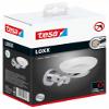 tesa Loxx No Drill, Wall Mounted Bathroom Soap Dish, Chrome-Plated Metal, Removable Adhesive Glue Technology view 2