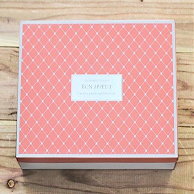 Cotta 90308 Bon Appetit Gift Box, Salmon Pink, 9.4 x 6.3 x 2.4 inches (24 x 16 x 6 cm), Pack of 10