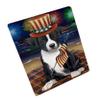 4th of July Independence Day Firework American Staffordshire Terrier Dog Large Refrigerator/Dishwasher Magnet RMAG72528 (8.7" x 11.5") view 1