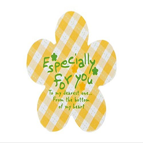 Cotta 67075 Gift Stickers, Flower (Orange), Orange, 2.0 x 2.0 inches (5 x 5 cm), Pack of 100