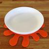 Super Cool Creations Splash Placemat Set, Orange - Large - 4 Placemats view 2