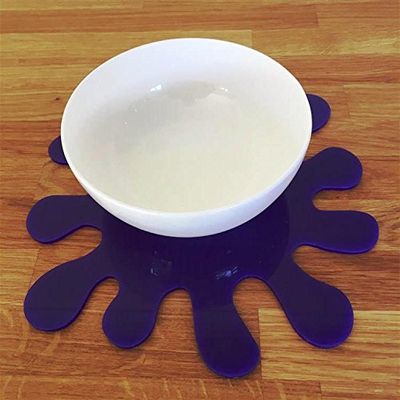 Super Cool Creations Splash Placemat Set, Purple - Large - 4 Placemats