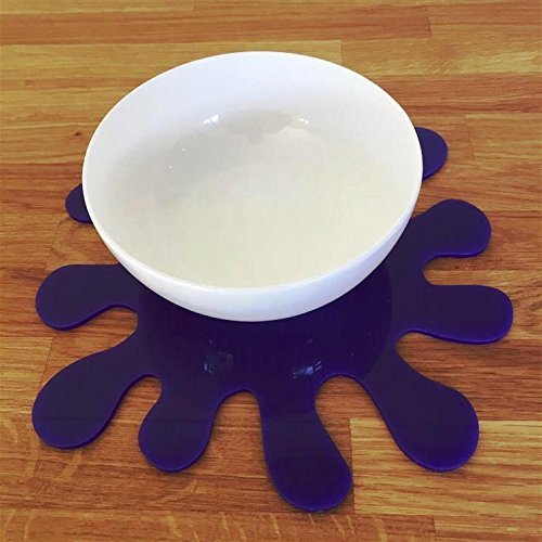 Super Cool Creations Splash Placemat Set, Purple - Large - 4 Placemats