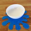 Super Cool Creations Splash Placemat Set, Bright Blue - Large - 6 Placemats view 1