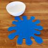 Super Cool Creations Splash Placemat Set, Bright Blue - Large - 6 Placemats view 3