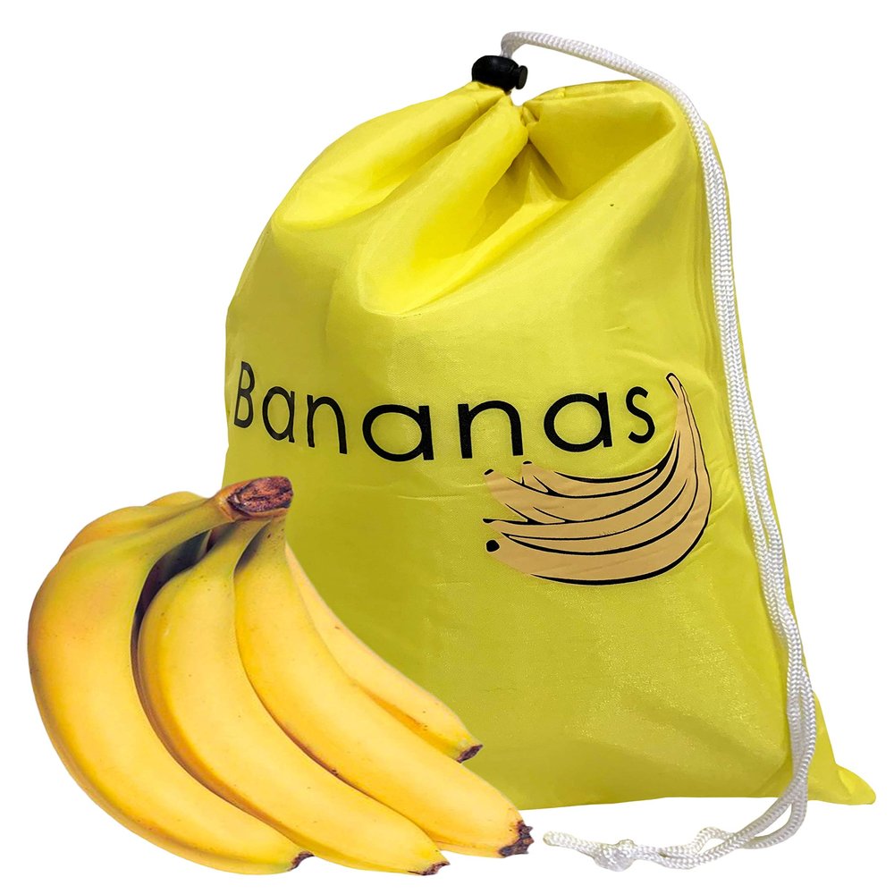 2 Pack Banana Bags - Drawstring Bag for Fresh Fruit up to 2 Weeks - FREE Branded Eyeglass Pouch