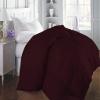 RBS Bedding's 650 Thread Count 1pc Comforter (100 GSM Microfiber Fill Box Stitched) King/ Standard Size(90 x 100 inches), Wine Solid 100% Egyptian Cotton view 1