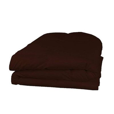 RBS Bedding's 650 Thread Count 1pc Comforter (100 GSM Microfiber Fill Box Stitched) Hospital Twin Size(64 x 86 inches), Chocolate Solid 100% Egyptian Cotton