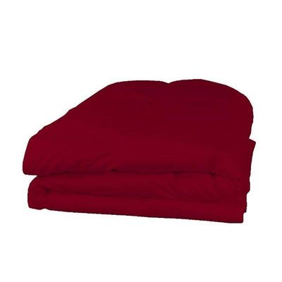 RBS Bedding's 650 Thread Count 1pc Comforter (100 GSM Microfiber Fill Box Stitched) Twin Extra Long Bed Size(64 x 86 inches), Burgundy Solid 100% Egyptian Cotton
