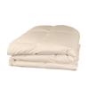 RBS Bedding's 650 Thread Count 1pc Comforter (100 GSM Microfiber Fill Box Stitched) California King Size(90 x 100 inches), Ivory Solid 100% Egyptian Cotton view 1