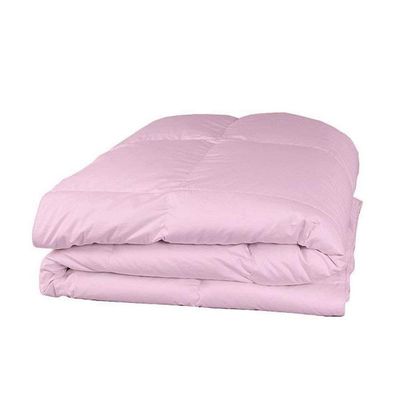 RBS Bedding's 650 Thread Count 1pc Comforter (100 GSM Microfiber Fill Box Stitched) Twin/Single Bed Size(64 x 86 inches), Pink Solid 100% Egyptian Cotton