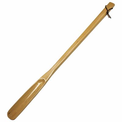 Kondo Wooden Shoehorn, Stylish, Natural Wood, Beech Wood, Long, 25.2 inches (64 cm), Hanging, Stable, Horizontal Loop Specifications