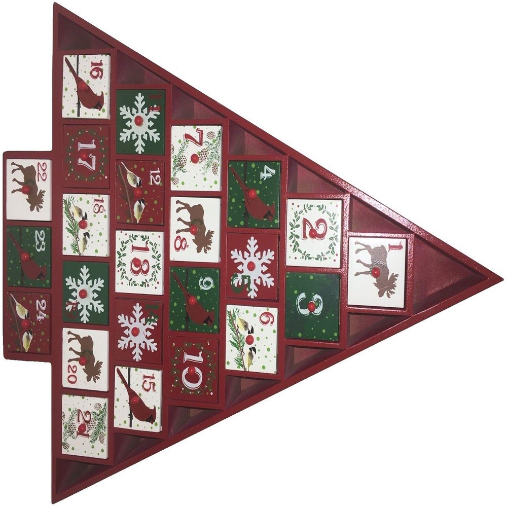 Home Bazaar HB-8023S Rustic Woodlands Advent Calendar