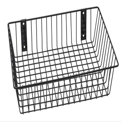 Rack Em Racks 9079-B Universal Wire Basket44; Black - 18 x 12 x 4 in.