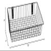 Rack Em Racks 9079-B Universal Wire Basket44; Black - 18 x 12 x 4 in. view 2