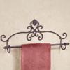 Touch of Class Aldabella Scroll Wall Mount Towel Bar - Metal - Tuscan Slate Finish - 24 Inch Wide Rack for Bathroom, En Suite, Kitchen, Bar, Restaurant - Decor for Organization & Ease view 2