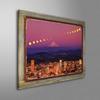 2017 Great Solar Eclipse Over Portland, Oregon Rustic Metal Print on Reclaimed Barn Wood from Photograph by Steve Terrill 17" x 23" view 2