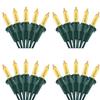 Brizled 4 Pack LED Christmas Lights, 100 LED 33ft Christmas String Lights, 120V UL Certified Connectable Xmas Tree Light Mini Xmas Light for Home Tree Patio Indoor and Outdoor Decorations, Warm White view 1