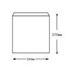  Pack Takeyama XZT00339 Paper Bags, No Gusset, Flat Bags, Small Compartments, Large Craft, 500 Sheets view 3
