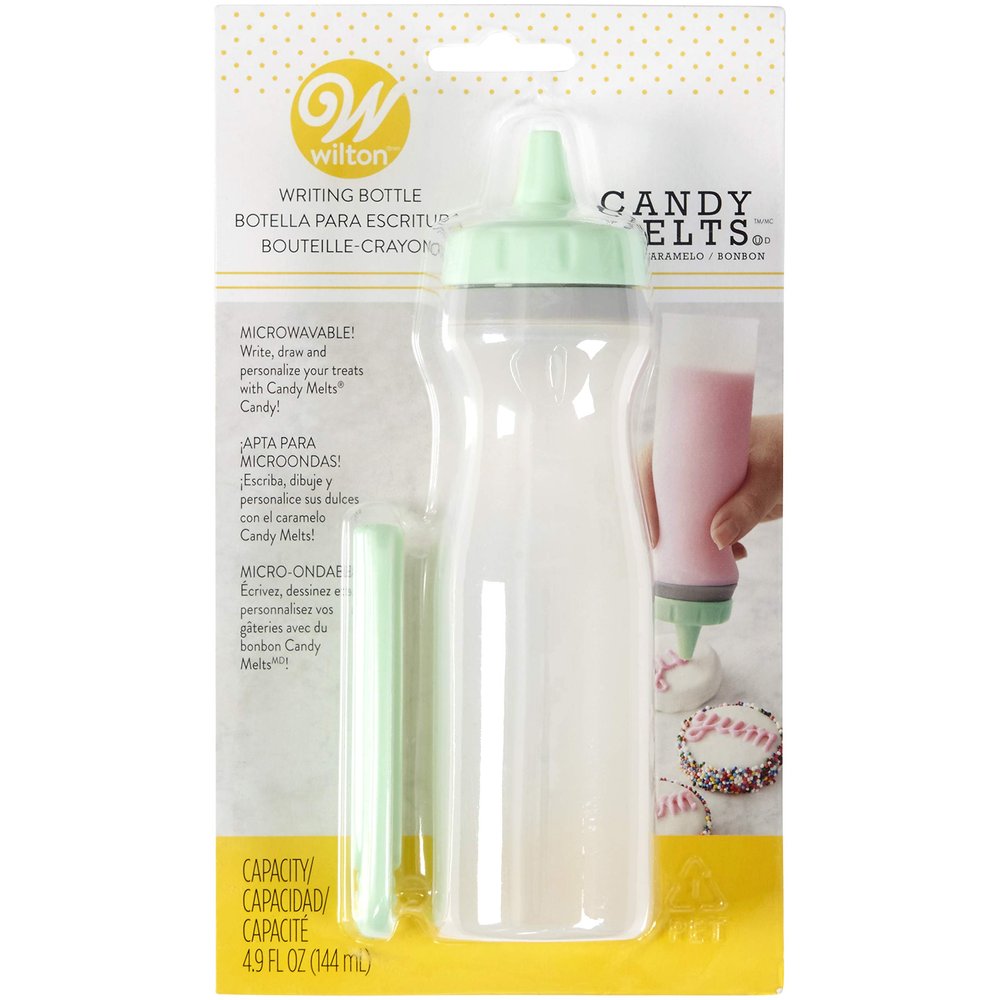 Wilton Candy Melts Writing Bottle, Silicone, Clear