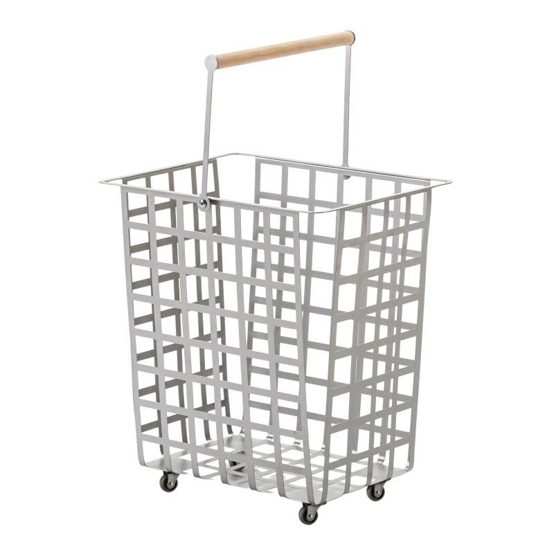 DON HIERRO - ZESTA - Multi-functional rolling basket with handle - Gray