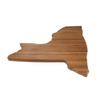 BambooMN New York Silhouette Bamboo Serving and Cutting Board - 10 Units - 11.25" x 9.25" x 0.6" view 2