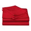 400 Thread Count 4-Piece Sheet Set Alaska King (108 x 108) Red Solid Fit Up to 28" Deep Mattress 100% Egyptian Cotton. view 1