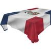 Dominican Republic Flag Polyester Tablecloth Table Cover for Dinner Party Picnic Kitchen Home Decor, Multi view 1