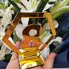 RUIXUAN Acrylic Geometric Table Numbers,Wedding Hexagon Table Numbers, Boho Centerpiece Table Decor, Mirror Gold Table Decor (Gold, 25PCS) view 3