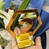 RUIXUAN Acrylic Geometric Table Numbers,Wedding Hexagon Table Numbers, Boho Centerpiece Table Decor, Mirror Gold Table Decor (Gold, 25PCS) view 4
