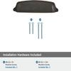 Amerock | Cabinet Cup Pull | Oil Rubbed Bronze | 5-1/16 inch (128 mm) Center-to-Center | Stature | 10 Pack | Drawer Pull | Drawer Handle | Cabinet Hardware view 4