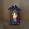 nativity scene figurine with led candle view 1