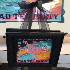 DISNEY WONDERGROUND GALLERY THE MAD TEA PARTY MINI CANVAS FRAME BY DAVID PERILLO
