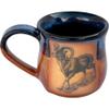 ALWAYS AZUL POTTERY Big Horn Sheep #2 14 Oz. Mug in Azulscape Glaze - Handmade Ceramic Coffee Mug - Stylish and Unique Handcrafted Artistic Drinkware - Polished Clay Cups, Great for Coffee and Tea view 1