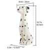 Allure Home Creation Dalmatian Dog White & Black 2-Piece Ceramic Toilet Brush Holder w/White Plastic Handled Scrub Brush, 9.4 x 5.3 x 16.7 view 3