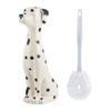 Allure Home Creation Dalmatian Dog White & Black 2-Piece Ceramic Toilet Brush Holder w/White Plastic Handled Scrub Brush, 9.4 x 5.3 x 16.7 view 4