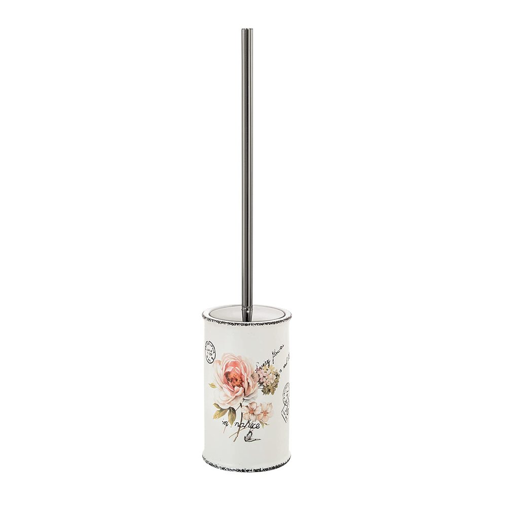 Gedy Clothilde Toilet Brush Toilet, Ceramic, White, Single